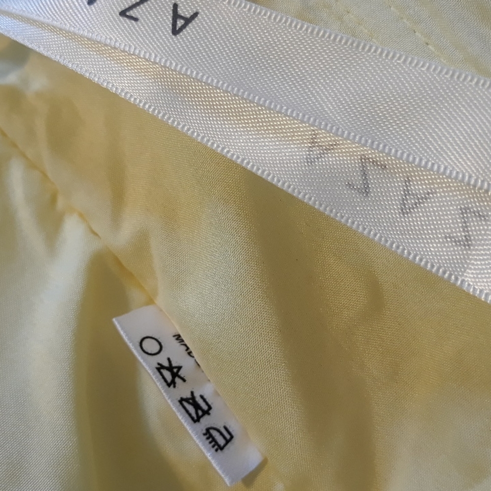 Azazie/ Yellow/ Sheer/ Halter Maxi Dress - Picture 9 of 10